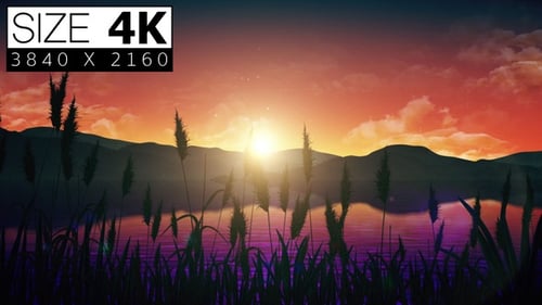 Beruhigender Sonnenuntergang