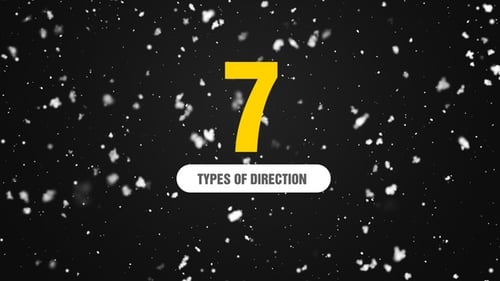 Seven Animated Falling Snow Particle Effects Collection