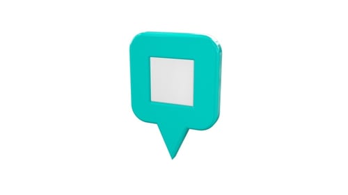 Standort der Karte Pin Cyan Alpha V7