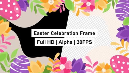 Easter Frame with Alpha
