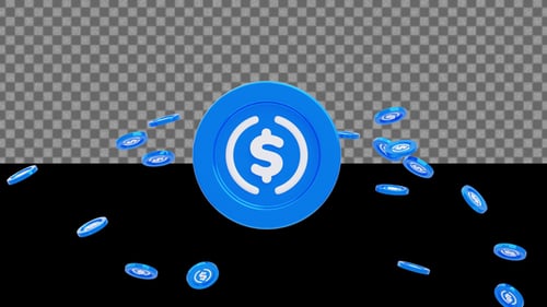 3D Usdc Coin Animation | Alpha Loop