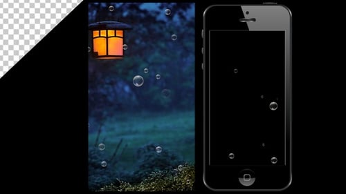 Rising Bubbles Animation with Alpha Channel