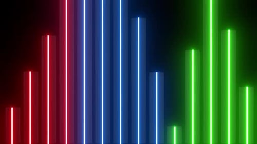 4 K Colored Dynamic Neon Loop Pack
