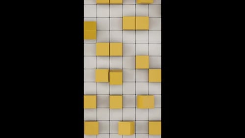 Clean 3D Cubes Vertical Background