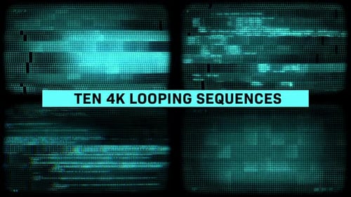 Retro CRT Glitch and Distortion Screen Effects