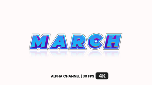 March Text Animation