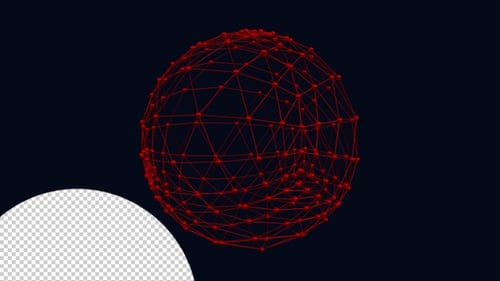 Abstrakte Globe Transparenter Hintergrund