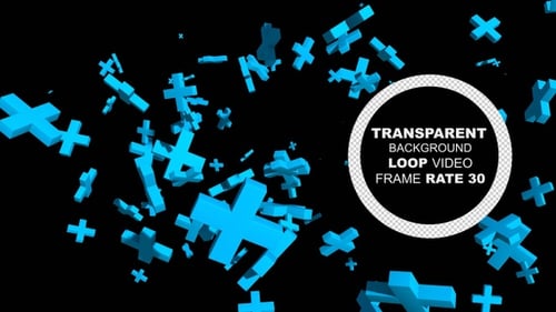 Cross Shape Background Loop Alpha