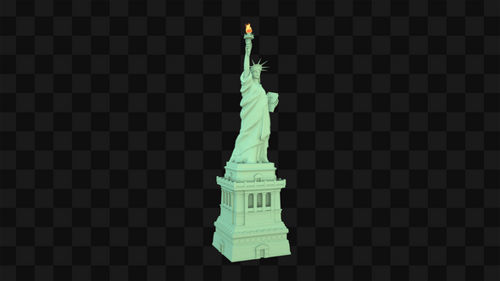 Rotating Statue Of Liberty On Alpha Loop