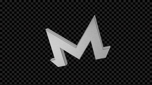 Silbernes Monero-Symbol