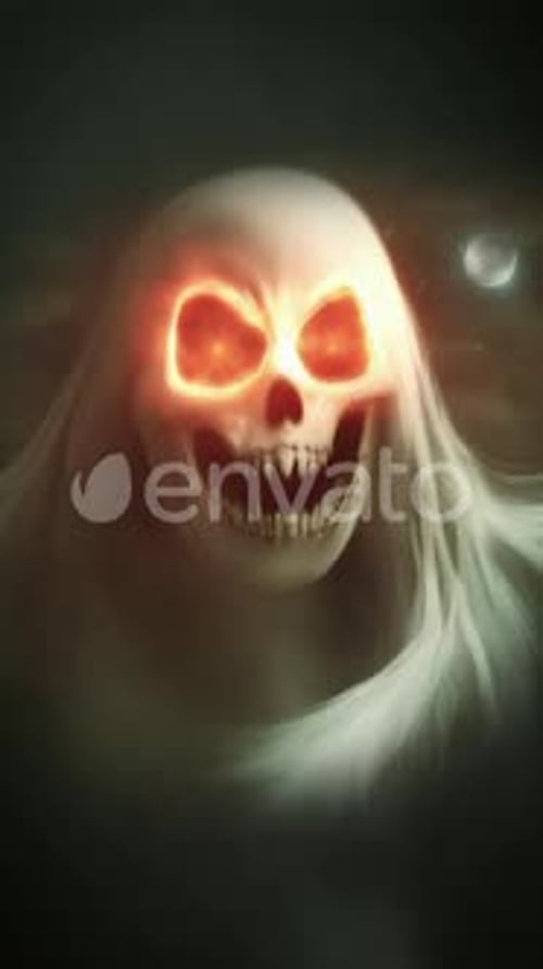 scary ghost background loop 5 seconds