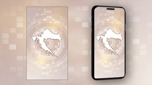 Croatia Animated Map - Vertical Video