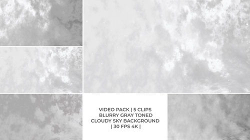 Blurry Gray Toned Cloudy Sky Backgrounds