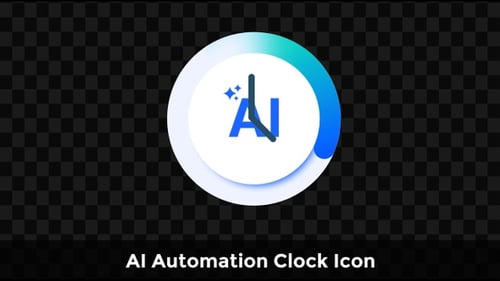 AI Automation Clock Icon