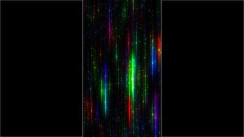 Vertical Colorful Neon Line VJ Loop