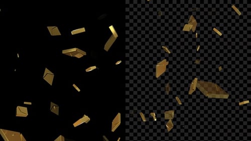 Goldenes Ethereum-Symbol Flying Alpha Loop V2