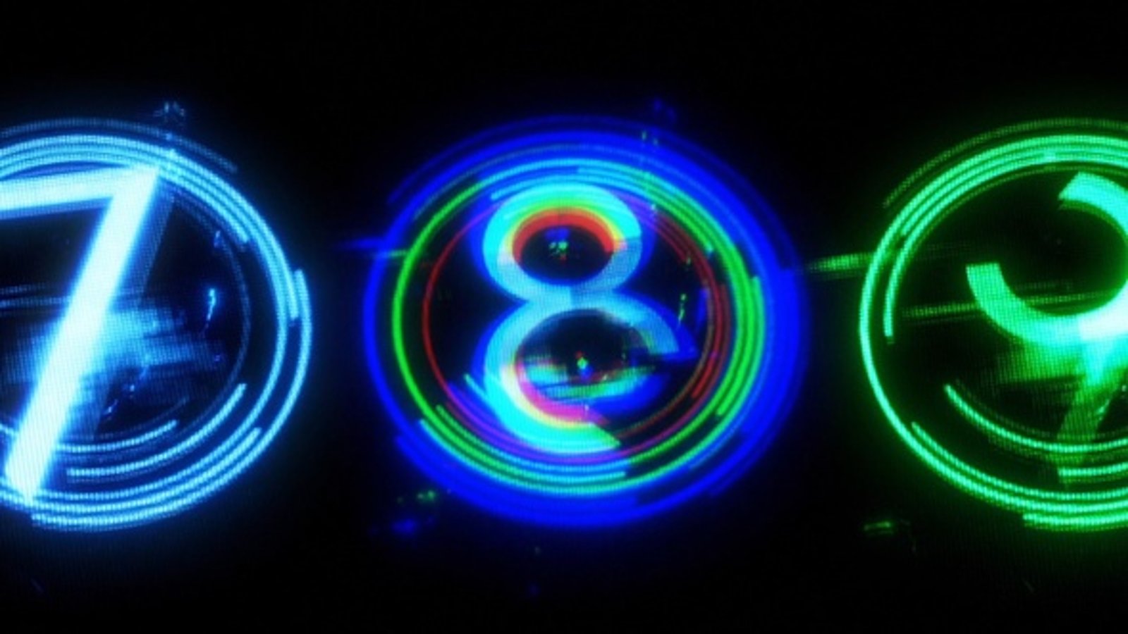 Futuristic HUD Countdown Timers with Glitch and Chromatic Aberration ...