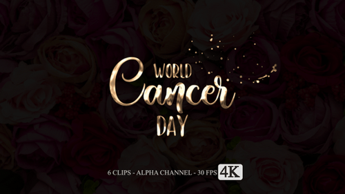 World Cancer Day Elegant Text Reveal