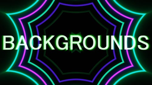 Dynamic Neon Geometric Kaleidoscope Visual Loops Pack