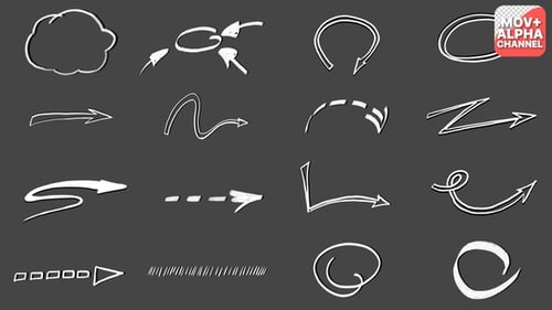 Elemente mit Pfeilen hervorheben | Bewegte Grafiken