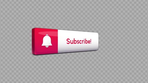 Botão de inscrição 3D Loop Alpha