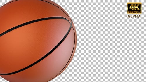 3D Rotating Basketball Sliding Transition for Sports