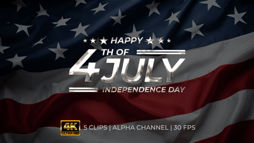 Happy 4th Of July Independence Day Animation