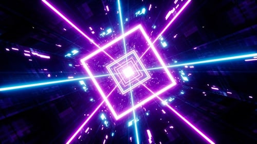Neon Square Vj Loop
