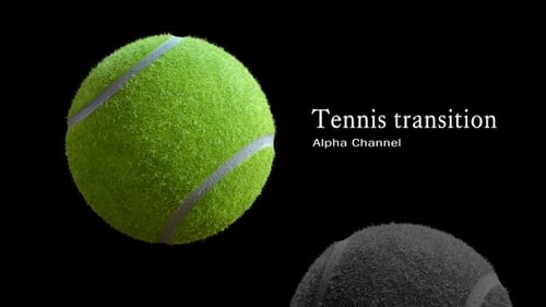 Spinning 3D Green Tennis Ball Animation