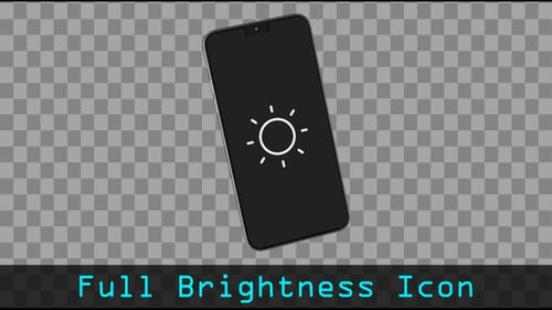 Modern Smartphone Display with Animated Loading Icon