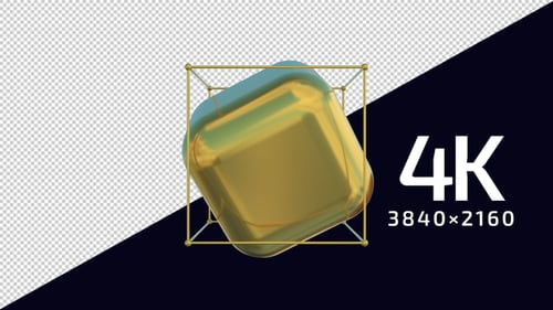 Abstrakter Würfel mit transparentem Hintergrund