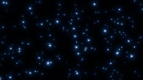 Twinkling Blue Stars Seamless Loop Background