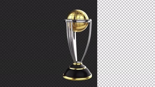 Trophy with sky alpha - 4K