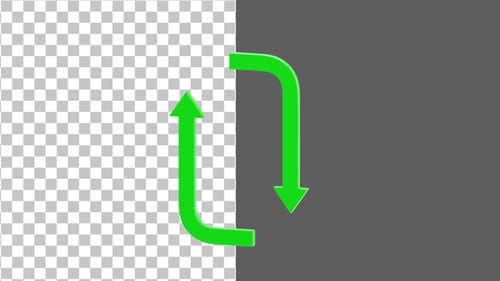 3D Exchange Arrow | Alpha Channel