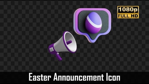Easter Announcement Icon | Easter Icon