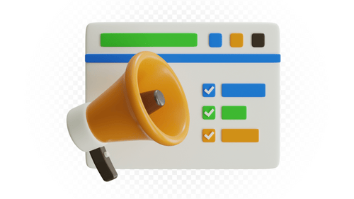Animated 3D Megaphone and Browser for Digital Promotion