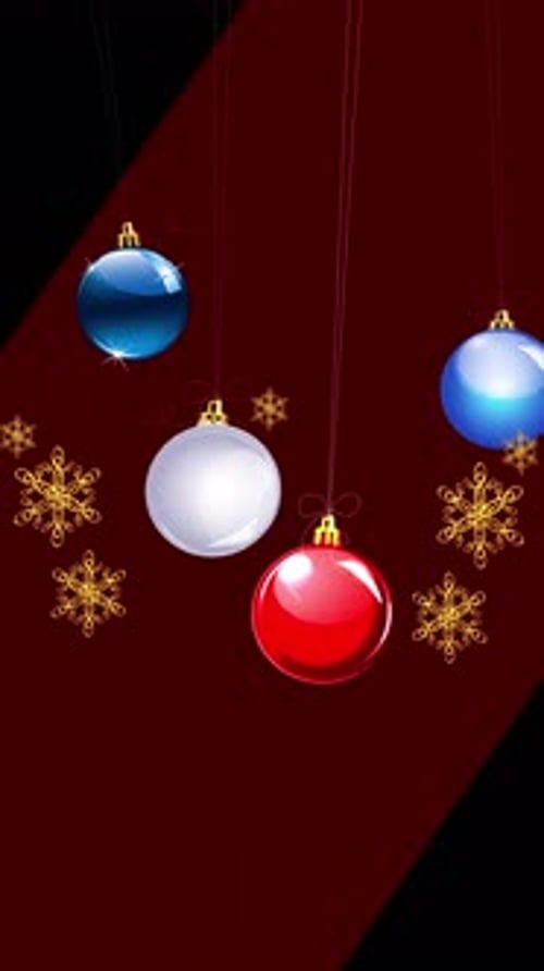 Christmas ornaments animation