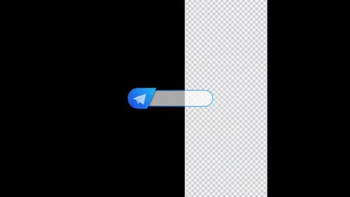 Modern Animated Paper Plane Send Button Lower Third UI Element