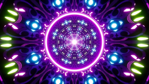 Festival de transe psychédélique Circle Vj Loop