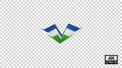 Paper Airplane Of Sierra Leone Flag V3