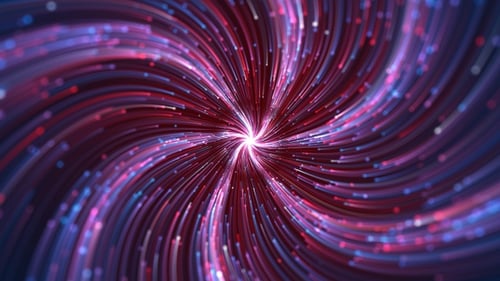 Abstract Particle Vortex Swirl Background Loop