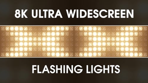Warm Flashing LED Light Panel Animation for Stage Backgrounds