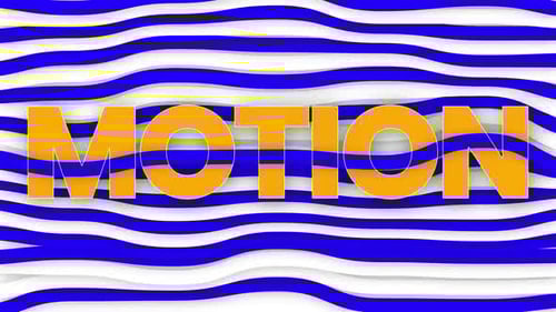 Fluid Dynamic Wavy Line Abstract Loop Background