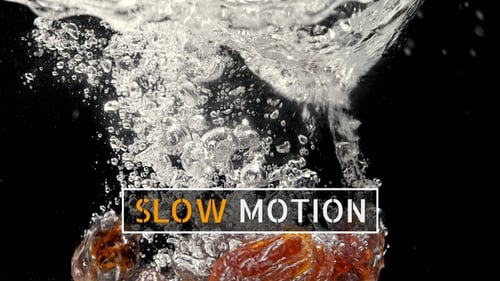 Dates Dropped Into Water Creates Splashes