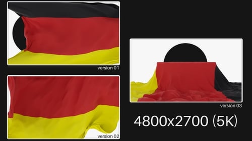 Pack Of Germany Flag On Alpha