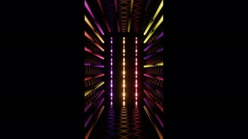 Shimmering Neon Box Holiday VJ Loop