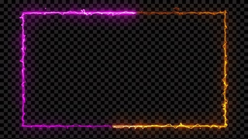 Electric Energy Neonrahmen Loop Rosa/Golden V11