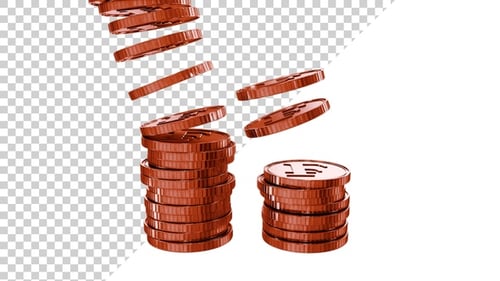 Franc Copper Coins Tower V4