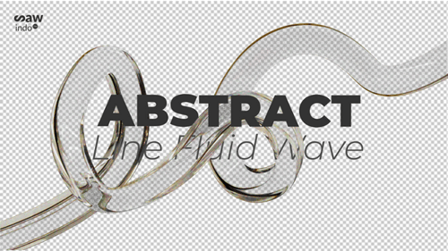 Abstract Shimmering Winding 3D Ribbon Line Animation