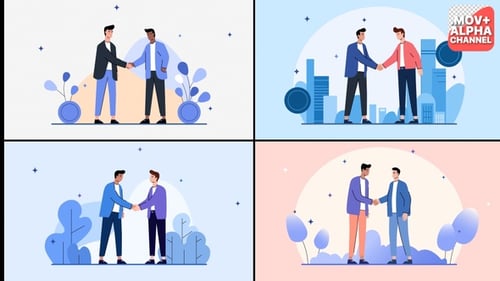 Hand Shake Explainer | Motion Graphics